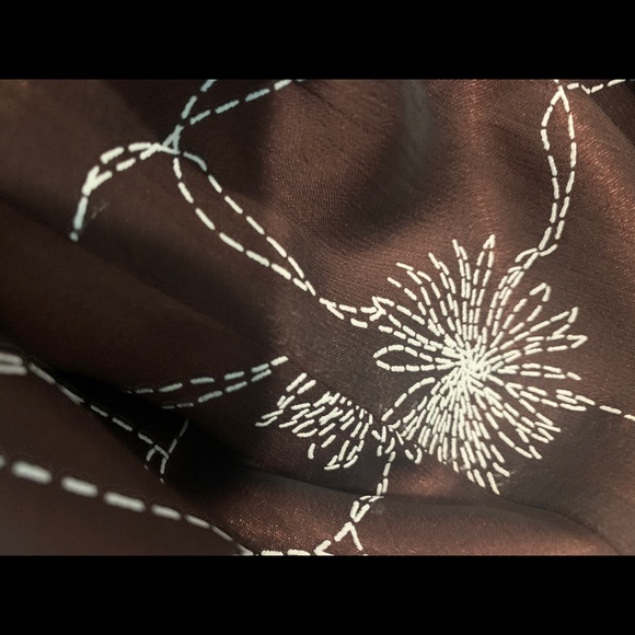 GREAT EMBROIDERED BROWN MAXI DRESS-9/10-firm price - Picture 4 of 8